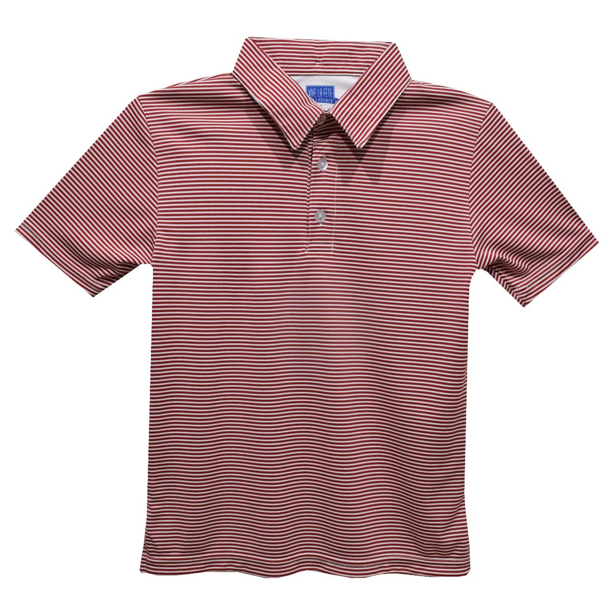 Fly knit Pencil Stripe Short Sleeve Polo: Navy / M
