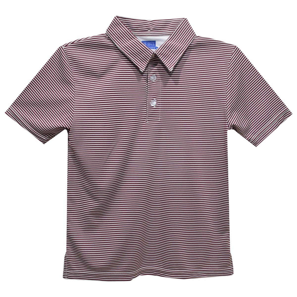 Fly knit Pencil Stripe Short Sleeve Polo: Navy / M