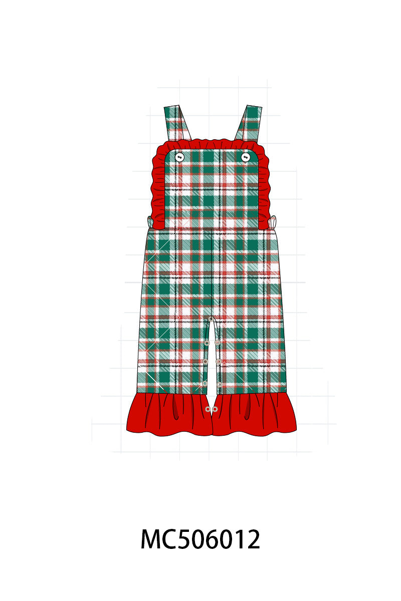 PO59 Green christmas family plaid collection