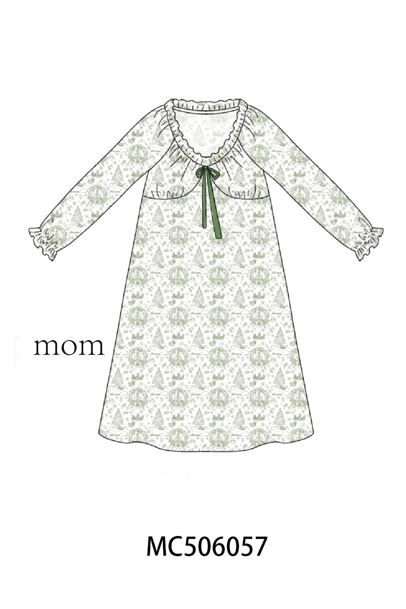 PO59 Green christmas tree print collection