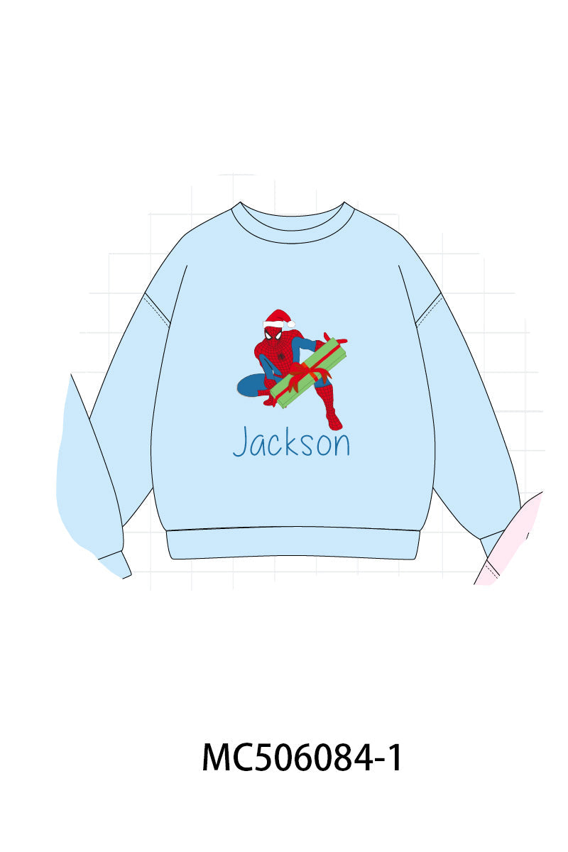 PO59 Character applique monogram embroidery pullover collection