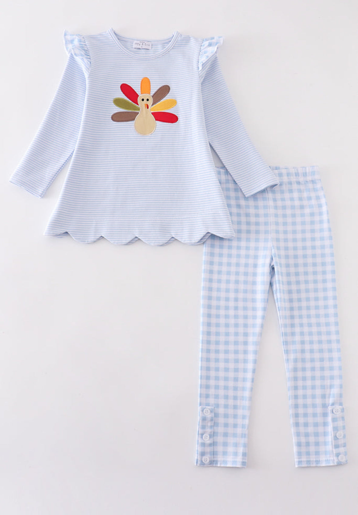 blue turkey pant set