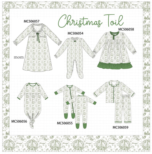 PO59 Green christmas tree print collection
