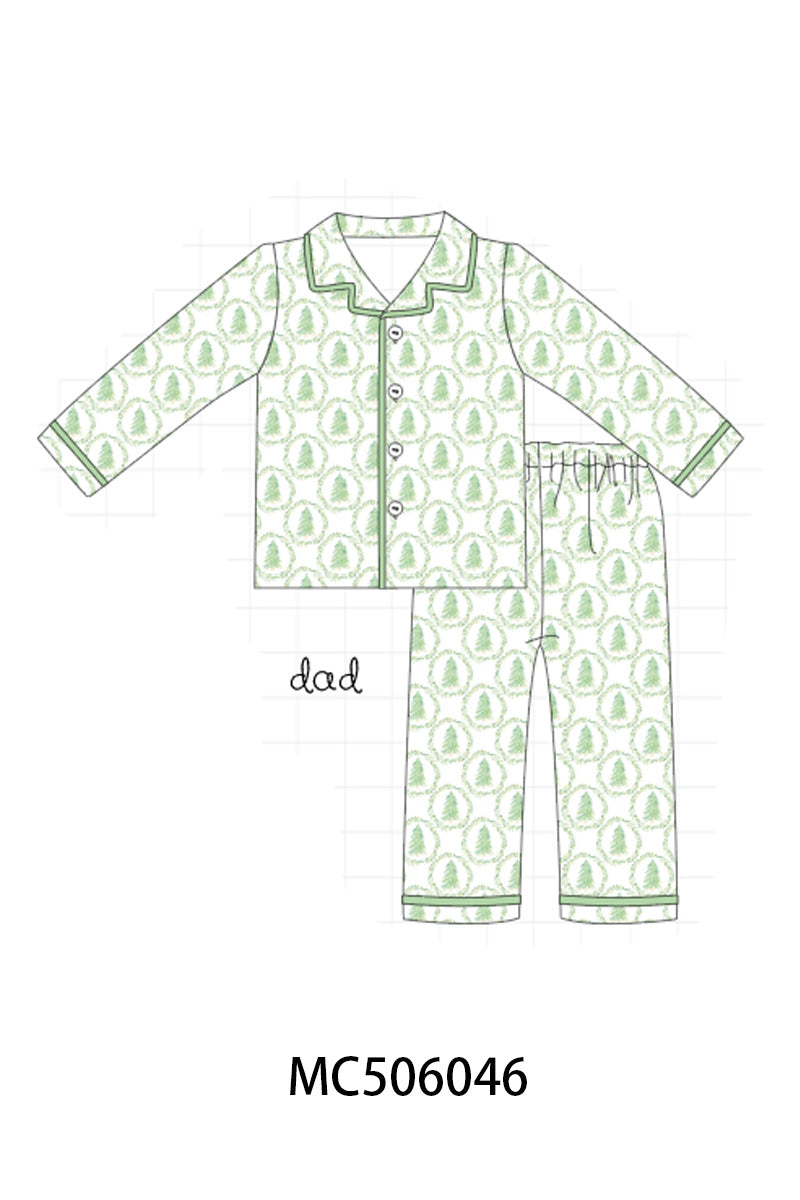 PO59 Pink christmas gingerbread print ruffle bamboo collection