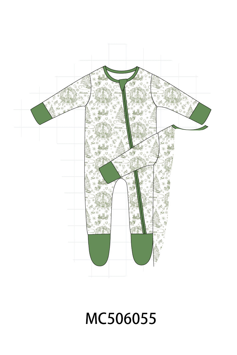 PO59 Green christmas tree print collection