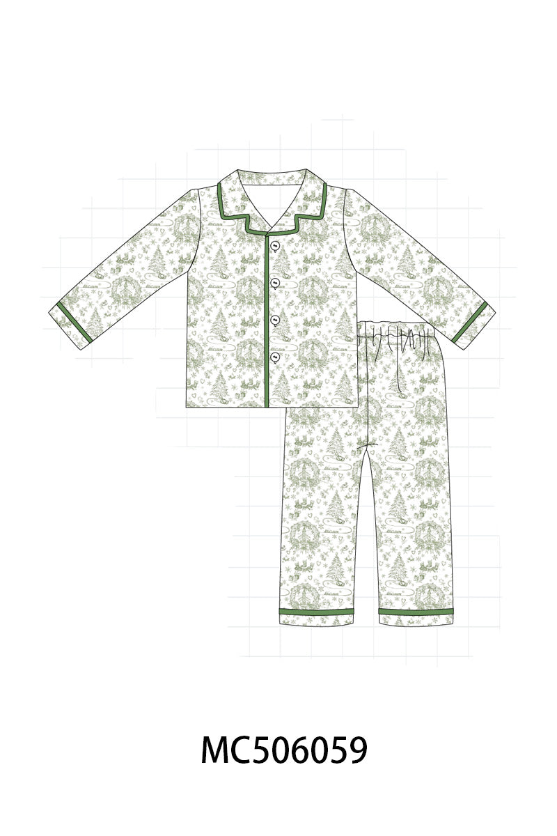 PO59 Green christmas tree print collection