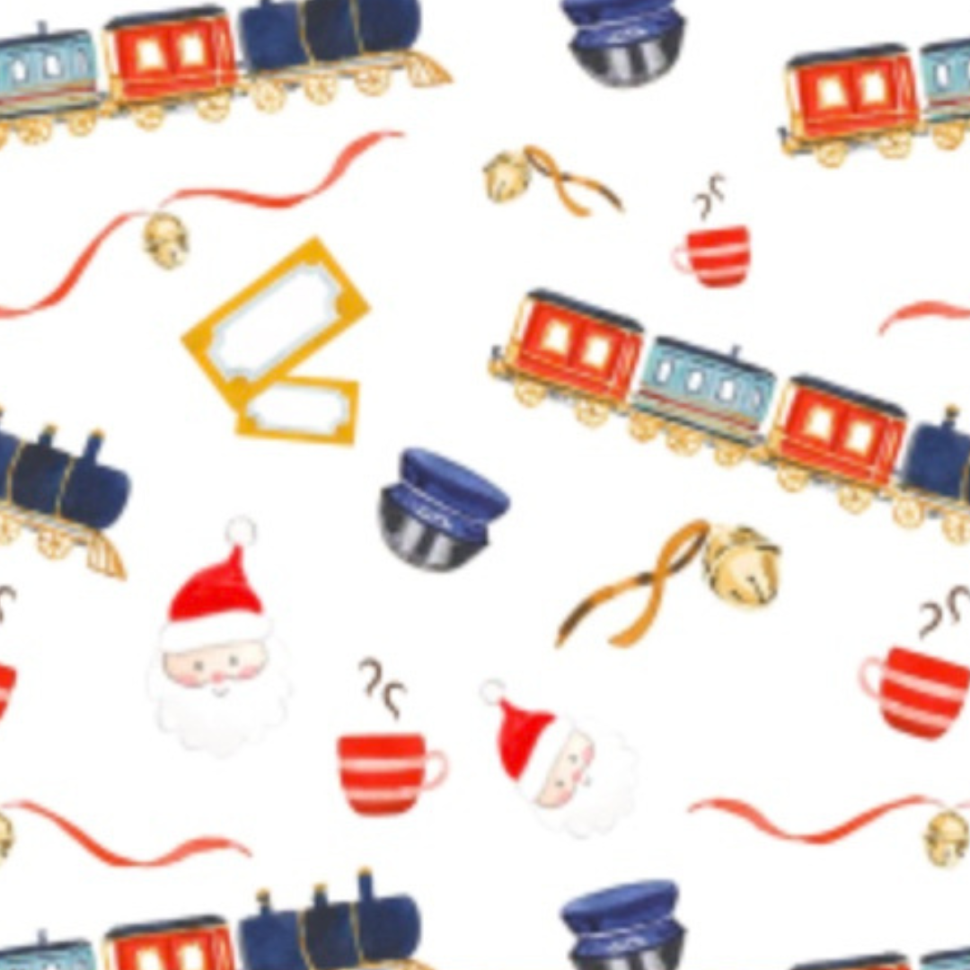 PRE-ORDER: Boys Christmas Express Button-up Pajamas (ETA OCTOBER): 8