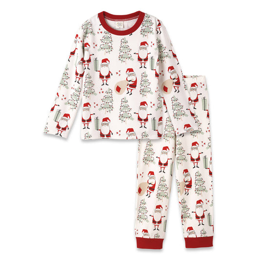 Christmas Santa Family Matching Ultra-Soft Bamboo Pajamas: PJ Set Children 18-24M