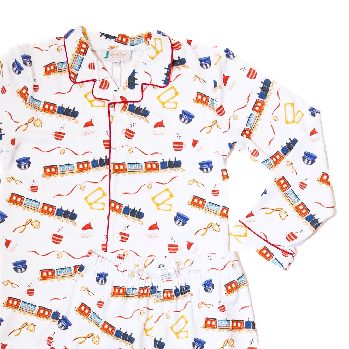 PRE-ORDER: Boys Christmas Express Button-up Pajamas (ETA OCTOBER): 8